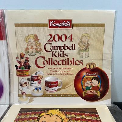 LOT 85: Vintage Campbell’s Soup Collectibles Campbell Kid Dolls NIP, Lunchbox & Thermos, Campbell's Kids Bride & Groom...