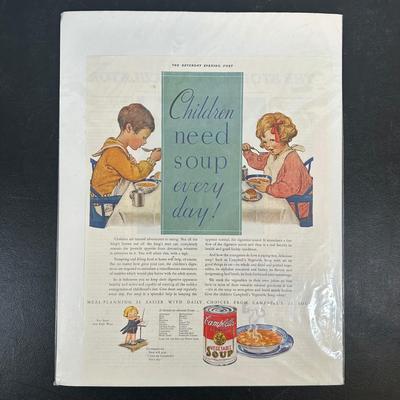 LOT 85: Vintage Campbell’s Soup Collectibles Campbell Kid Dolls NIP, Lunchbox & Thermos, Campbell's Kids Bride & Groom...