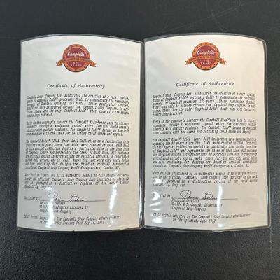 LOT 85: Vintage Campbell’s Soup Collectibles Campbell Kid Dolls NIP, Lunchbox & Thermos, Campbell's Kids Bride & Groom...