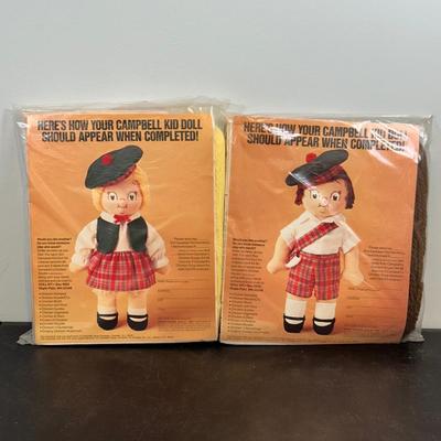 LOT 85: Vintage Campbell’s Soup Collectibles Campbell Kid Dolls NIP, Lunchbox & Thermos, Campbell's Kids Bride & Groom...