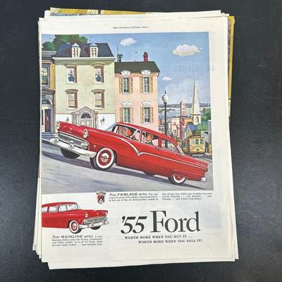 LOT 88: Collection Of Vintage Car Magazine Advertisements