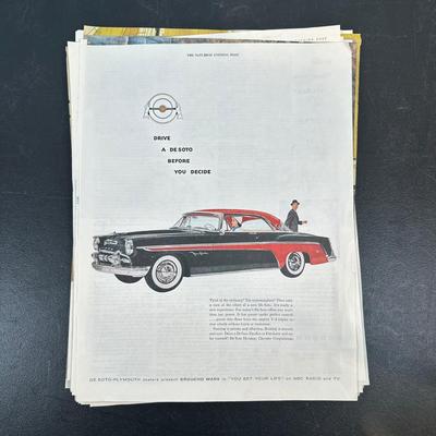 LOT 88: Collection Of Vintage Car Magazine Advertisements