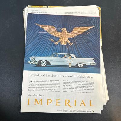LOT 88: Collection Of Vintage Car Magazine Advertisements