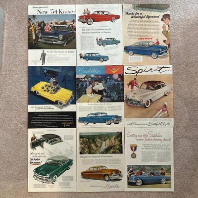 LOT 88: Collection Of Vintage Car Magazine Advertisements