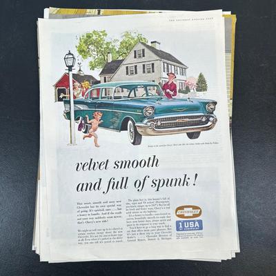 LOT 88: Collection Of Vintage Car Magazine Advertisements