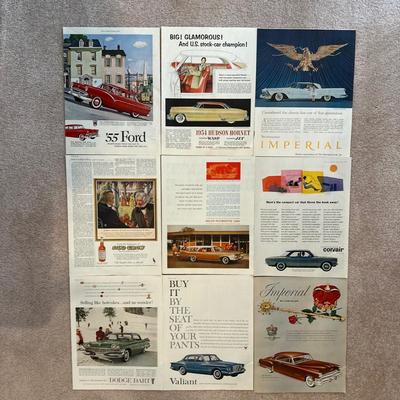 LOT 88: Collection Of Vintage Car Magazine Advertisements