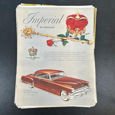 LOT 88: Collection Of Vintage Car Magazine Advertisements