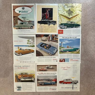 LOT 88: Collection Of Vintage Car Magazine Advertisements