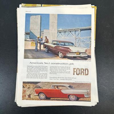 LOT 88: Collection Of Vintage Car Magazine Advertisements