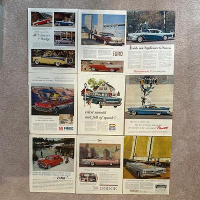 LOT 88: Collection Of Vintage Car Magazine Advertisements