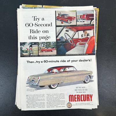 LOT 88: Collection Of Vintage Car Magazine Advertisements