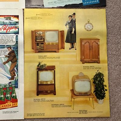 LOT 89: Vintage Magazine Advertisements- Sunbeam, 7Up & More