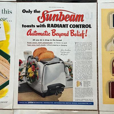 LOT 89: Vintage Magazine Advertisements- Sunbeam, 7Up & More