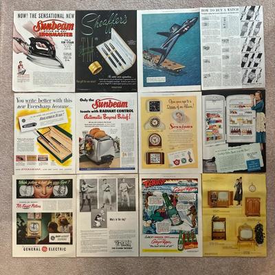 LOT 89: Vintage Magazine Advertisements- Sunbeam, 7Up & More