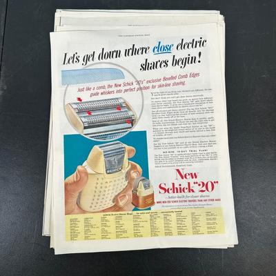 LOT 89: Vintage Magazine Advertisements- Sunbeam, 7Up & More