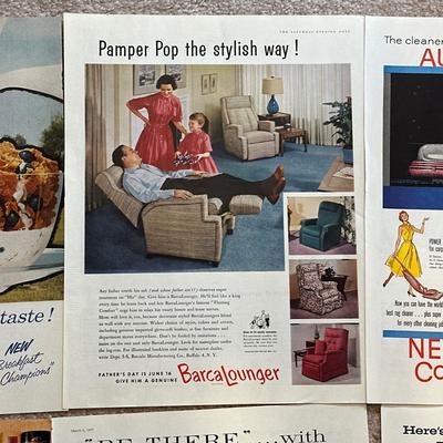 LOT 89: Vintage Magazine Advertisements- Sunbeam, 7Up & More