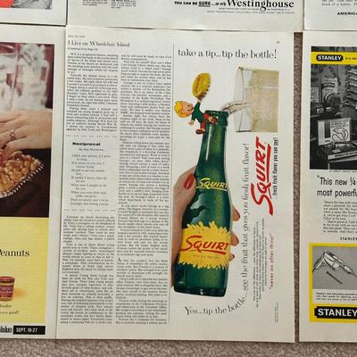 LOT 89: Vintage Magazine Advertisements- Sunbeam, 7Up & More