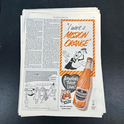 LOT 89: Vintage Magazine Advertisements- Sunbeam, 7Up & More