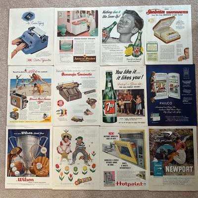 LOT 89: Vintage Magazine Advertisements- Sunbeam, 7Up & More