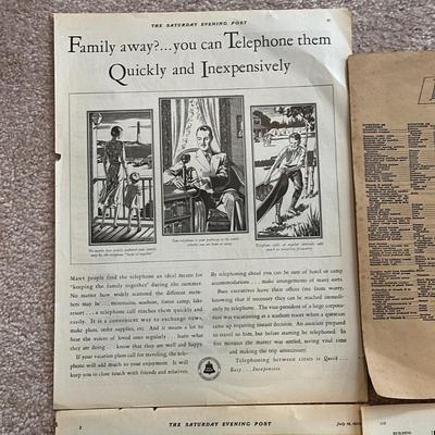 LOT 90: Vintage Magazine Advertisements & More - Coca Cola, Cracker Jack & More