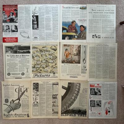LOT 90: Vintage Magazine Advertisements & More - Coca Cola, Cracker Jack & More