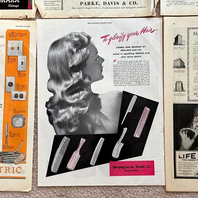 LOT 90: Vintage Magazine Advertisements & More - Coca Cola, Cracker Jack & More