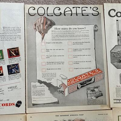 LOT 90: Vintage Magazine Advertisements & More - Coca Cola, Cracker Jack & More