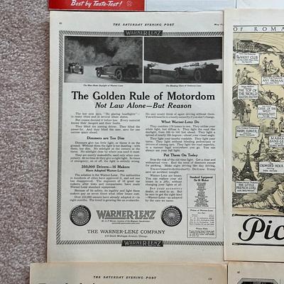 LOT 90: Vintage Magazine Advertisements & More - Coca Cola, Cracker Jack & More