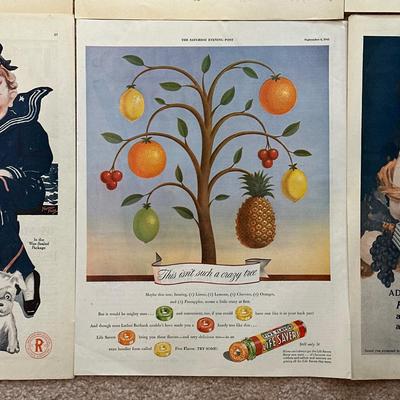 LOT 90: Vintage Magazine Advertisements & More - Coca Cola, Cracker Jack & More