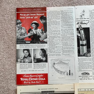 LOT 90: Vintage Magazine Advertisements & More - Coca Cola, Cracker Jack & More