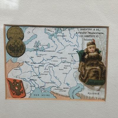 LOT 91: Collection Of Framed Advertising Cards