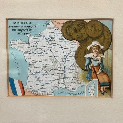 LOT 91: Collection Of Framed Advertising Cards
