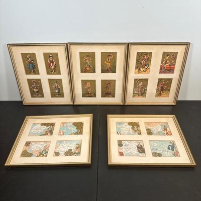 LOT 91: Collection Of Framed Advertising Cards