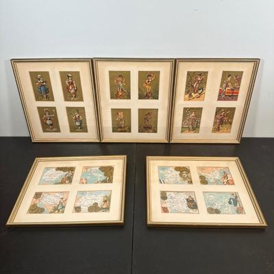 LOT 91: Collection Of Framed Advertising Cards