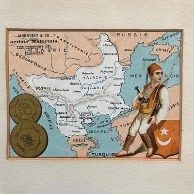 LOT 91: Collection Of Framed Advertising Cards