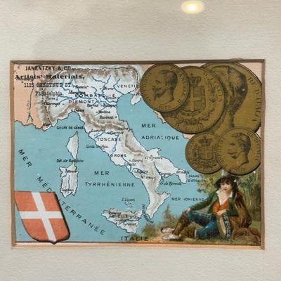 LOT 91: Collection Of Framed Advertising Cards