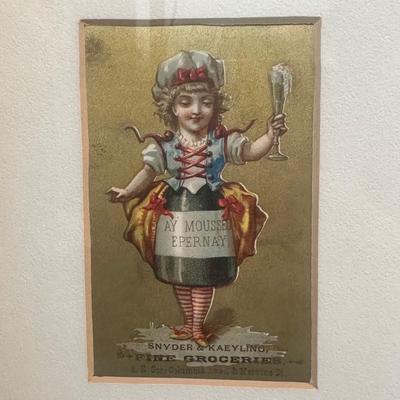 LOT 91: Collection Of Framed Advertising Cards
