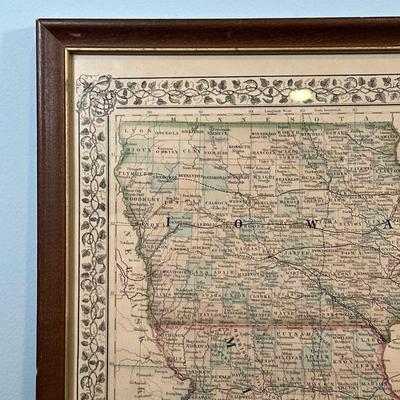 LOT 92: Framed Antique Maps, Leslie's Illustrated Weekly Newspaper Uncle Sam Cover & More