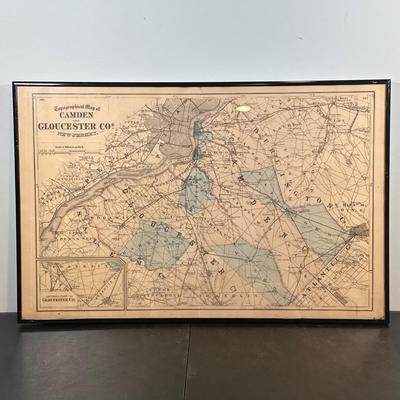 LOT 92: Framed Antique Maps, Leslie's Illustrated Weekly Newspaper Uncle Sam Cover & More