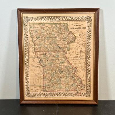 LOT 92: Framed Antique Maps, Leslie's Illustrated Weekly Newspaper Uncle Sam Cover & More
