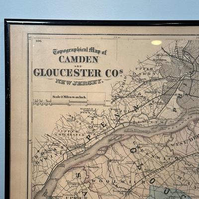 LOT 92: Framed Antique Maps, Leslie's Illustrated Weekly Newspaper Uncle Sam Cover & More