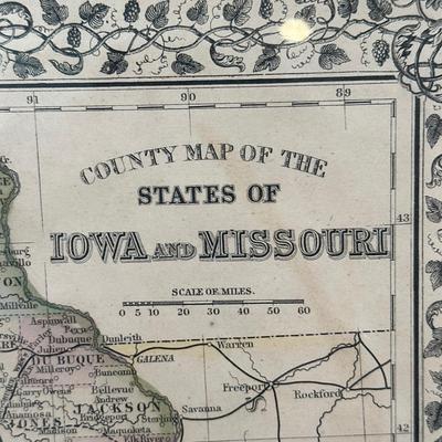 LOT 92: Framed Antique Maps, Leslie's Illustrated Weekly Newspaper Uncle Sam Cover & More