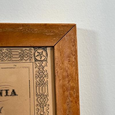 LOT 92: Framed Antique Maps, Leslie's Illustrated Weekly Newspaper Uncle Sam Cover & More