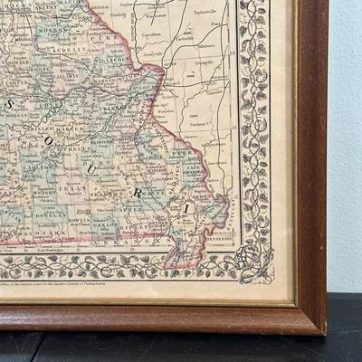 LOT 92: Framed Antique Maps, Leslie's Illustrated Weekly Newspaper Uncle Sam Cover & More