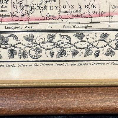 LOT 92: Framed Antique Maps, Leslie's Illustrated Weekly Newspaper Uncle Sam Cover & More