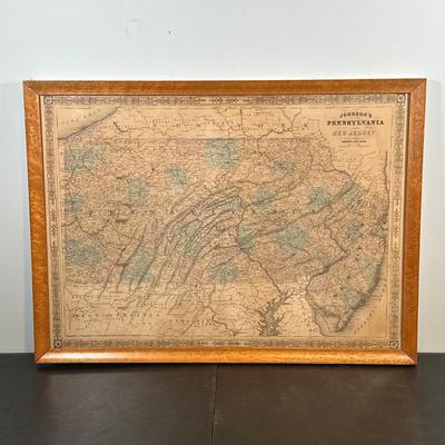LOT 92: Framed Antique Maps, Leslie's Illustrated Weekly Newspaper Uncle Sam Cover & More