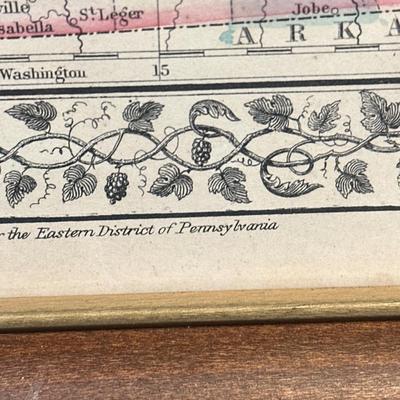 LOT 92: Framed Antique Maps, Leslie's Illustrated Weekly Newspaper Uncle Sam Cover & More