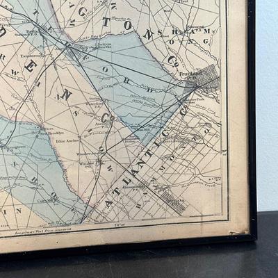 LOT 92: Framed Antique Maps, Leslie's Illustrated Weekly Newspaper Uncle Sam Cover & More