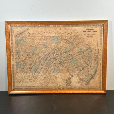 LOT 92: Framed Antique Maps, Leslie's Illustrated Weekly Newspaper Uncle Sam Cover & More