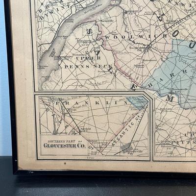 LOT 92: Framed Antique Maps, Leslie's Illustrated Weekly Newspaper Uncle Sam Cover & More